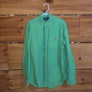 Green Ralph Lauren Button Down